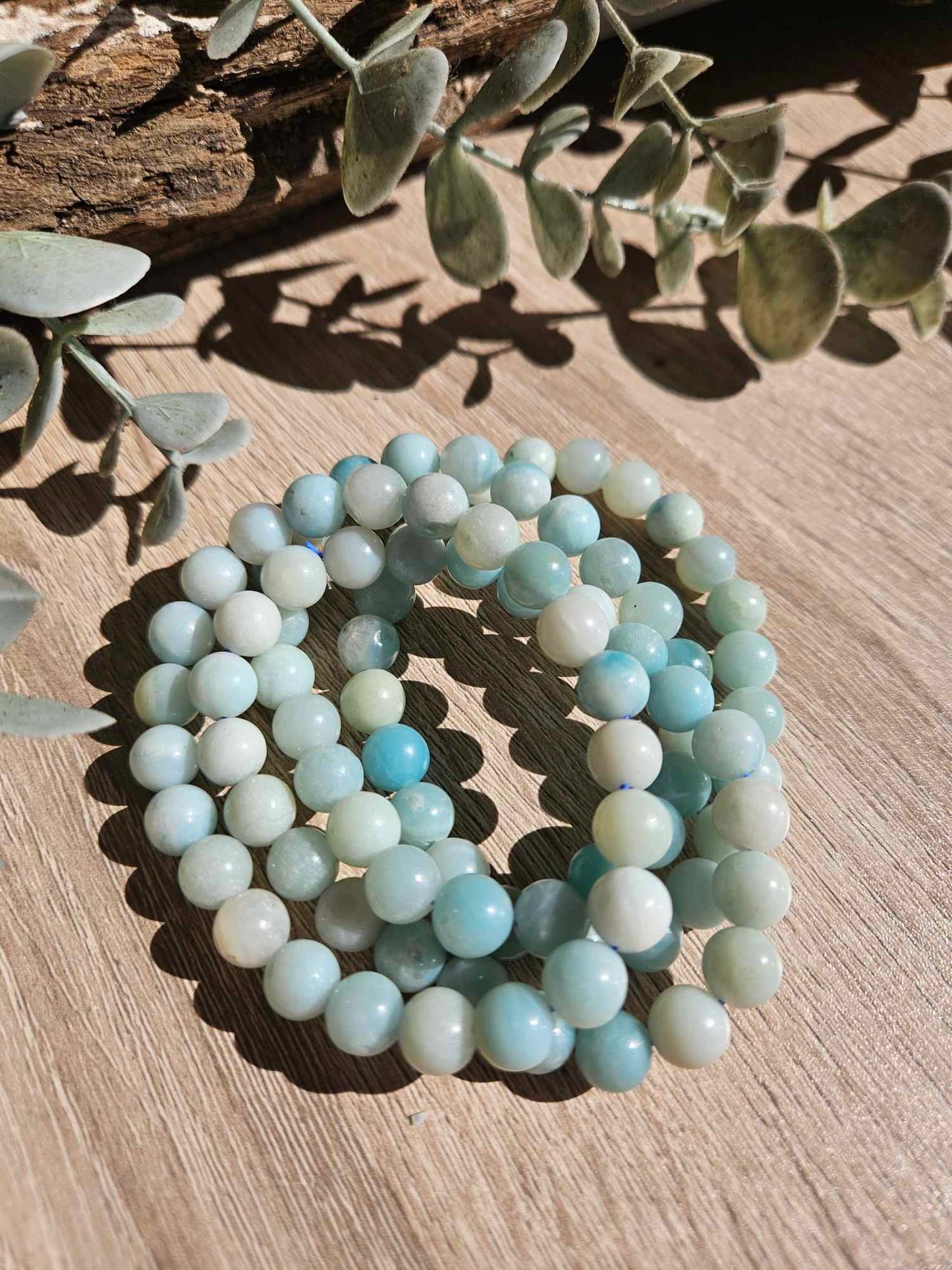 Amazonite Bracelet 8mm – Calming Crystal for Balance & Clarity