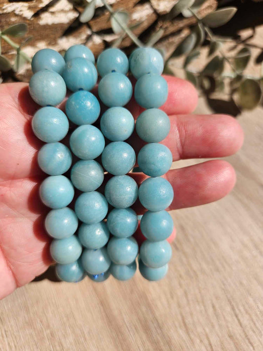 Amazonite Bracelet 10mm – Calming Crystal Jewelry for Balance