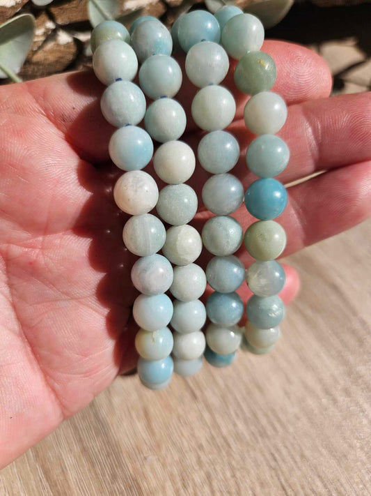 Amazonite Bracelet 8mm – Calming Crystal for Balance & Clarity