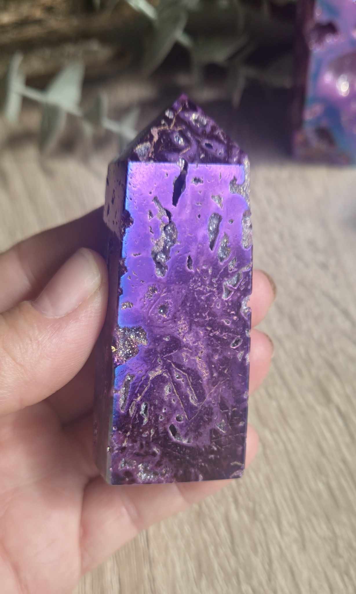 Rainbow Aura Sphalerite Points