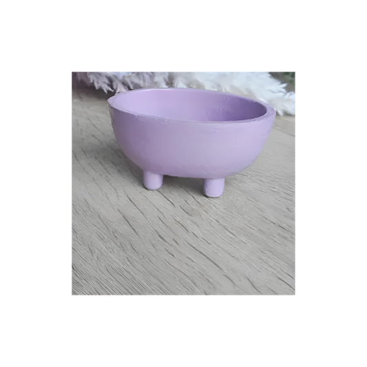 OVAL CAST IRON CAULDRON – LAVENDER
