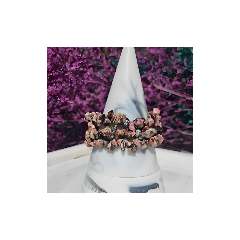 RHODONITE CHIP BRACELET