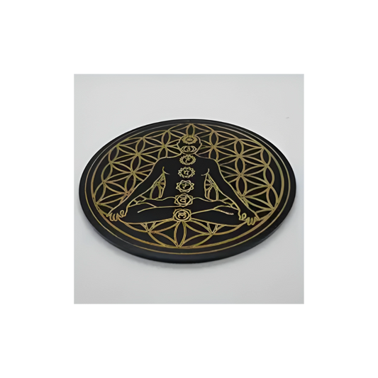 Body Chakra Gridding Disc – Energy Alignment Tool for Crystal Healing & Meditation