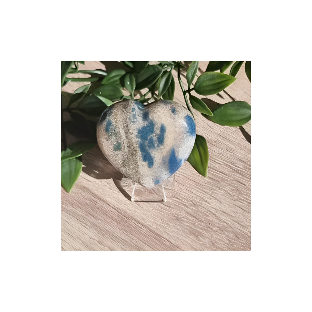 K2- Azurite in Granite Heart- Large