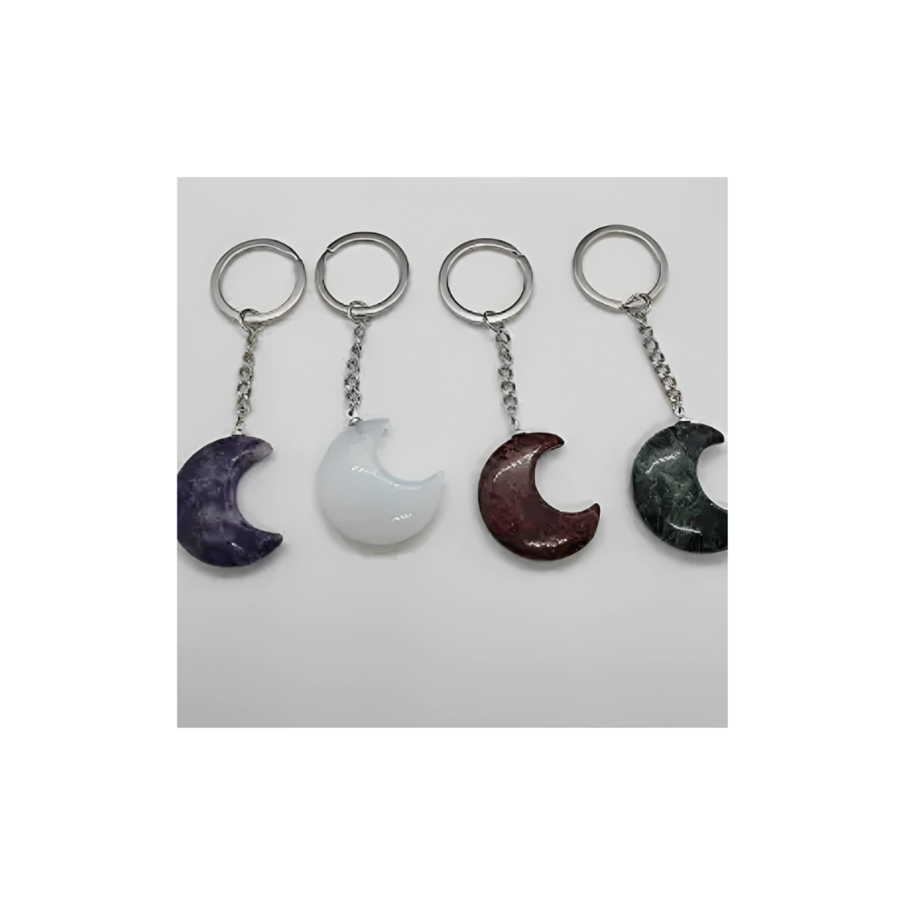CRYSTAL MOON KEYRINGS
