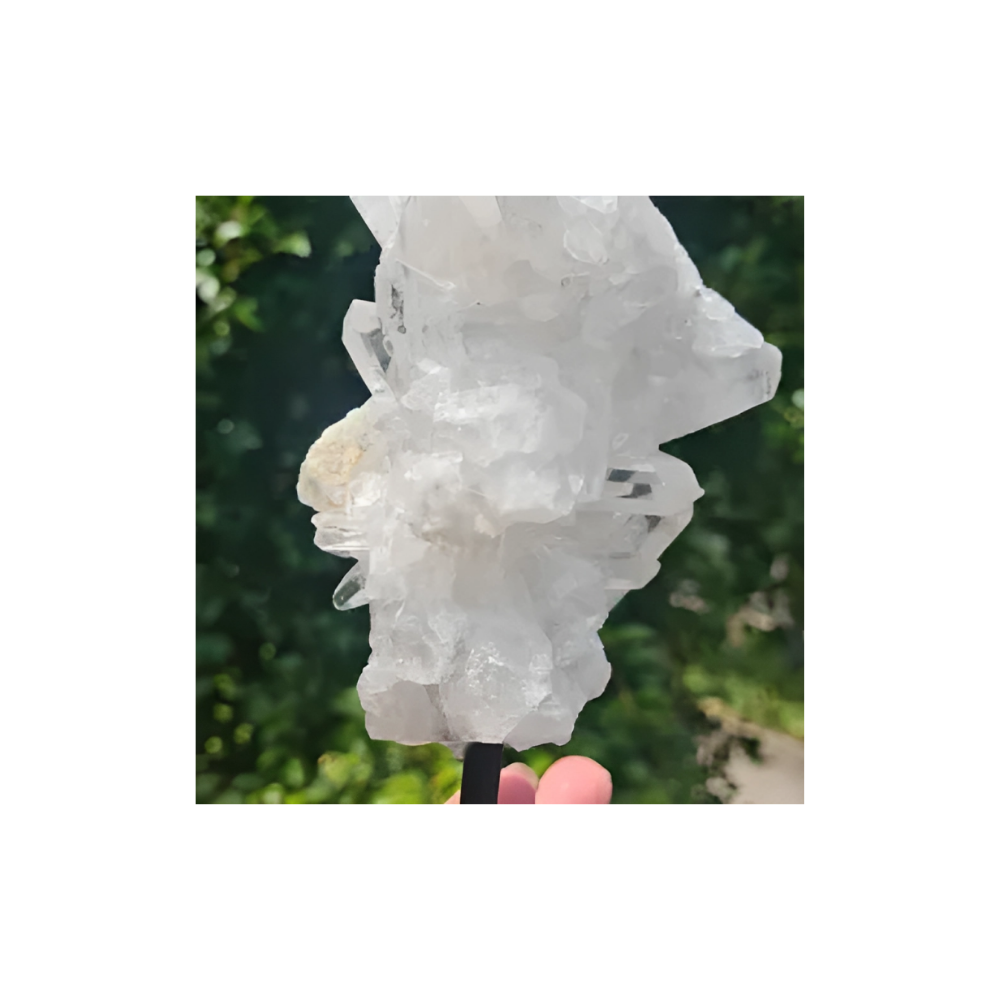 Clear Quartz Stand – Amplifying Base for Crystals, Spheres & Spiritual Tools