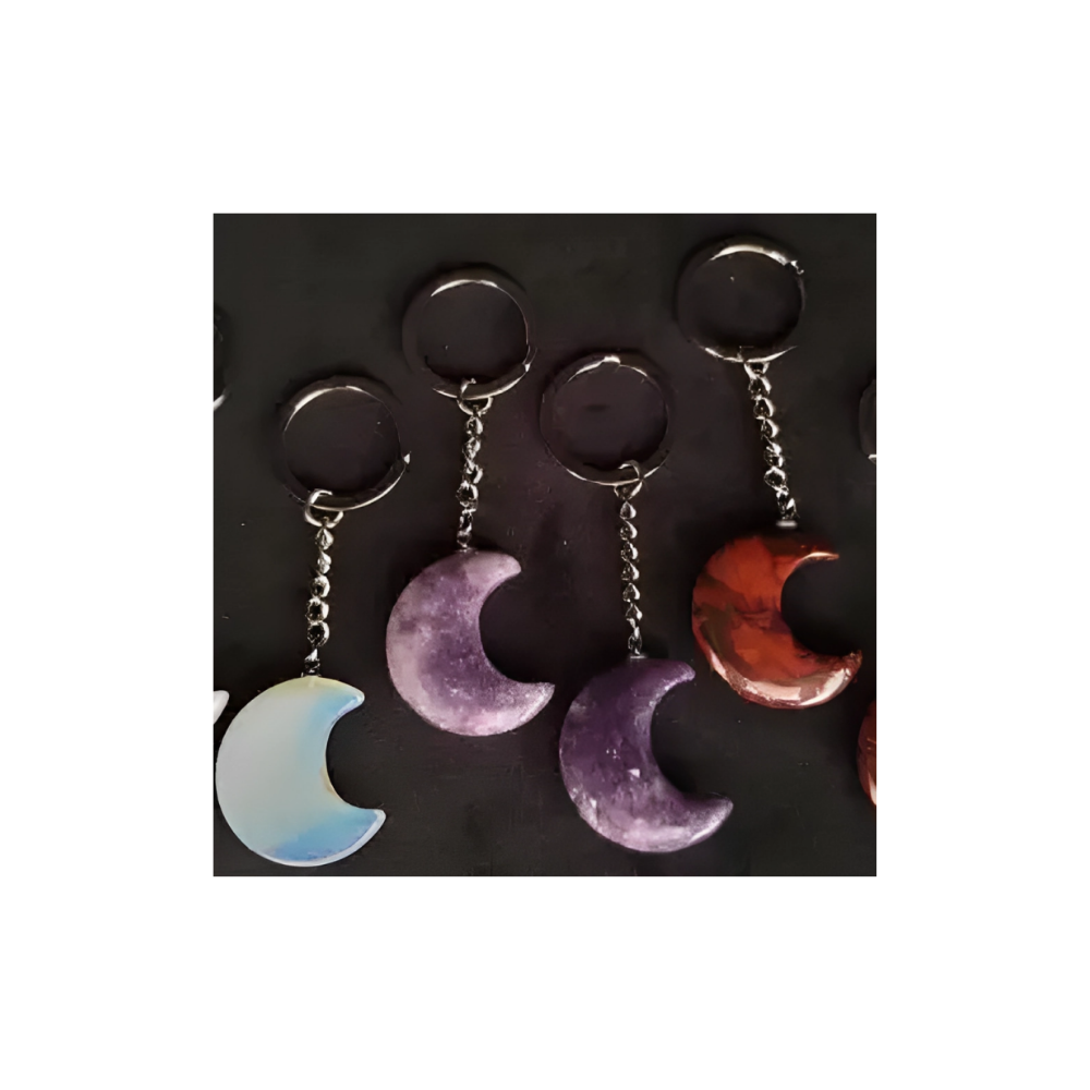 CRYSTAL MOON KEYRINGS