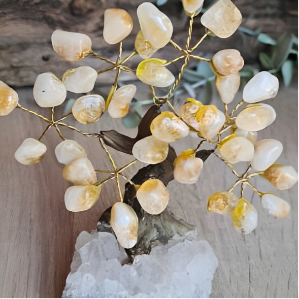 Citrine Bonsai Tree – Crystal Tree for Abundance, Positivity & Manifestation