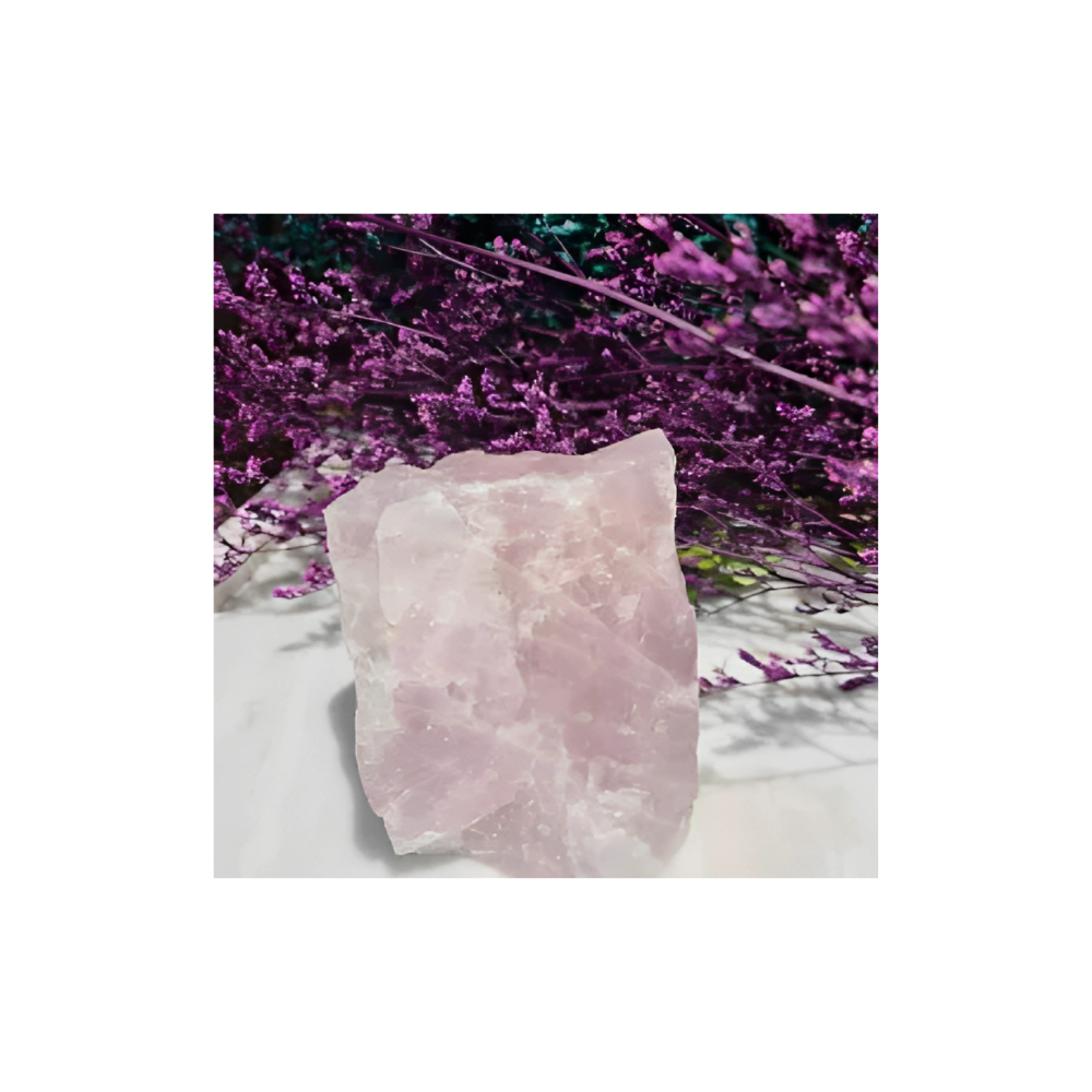 Lavender Rose Quartz (Madagascar) – Free Standing Raw Crystal for Self-Love & Emotional Healing