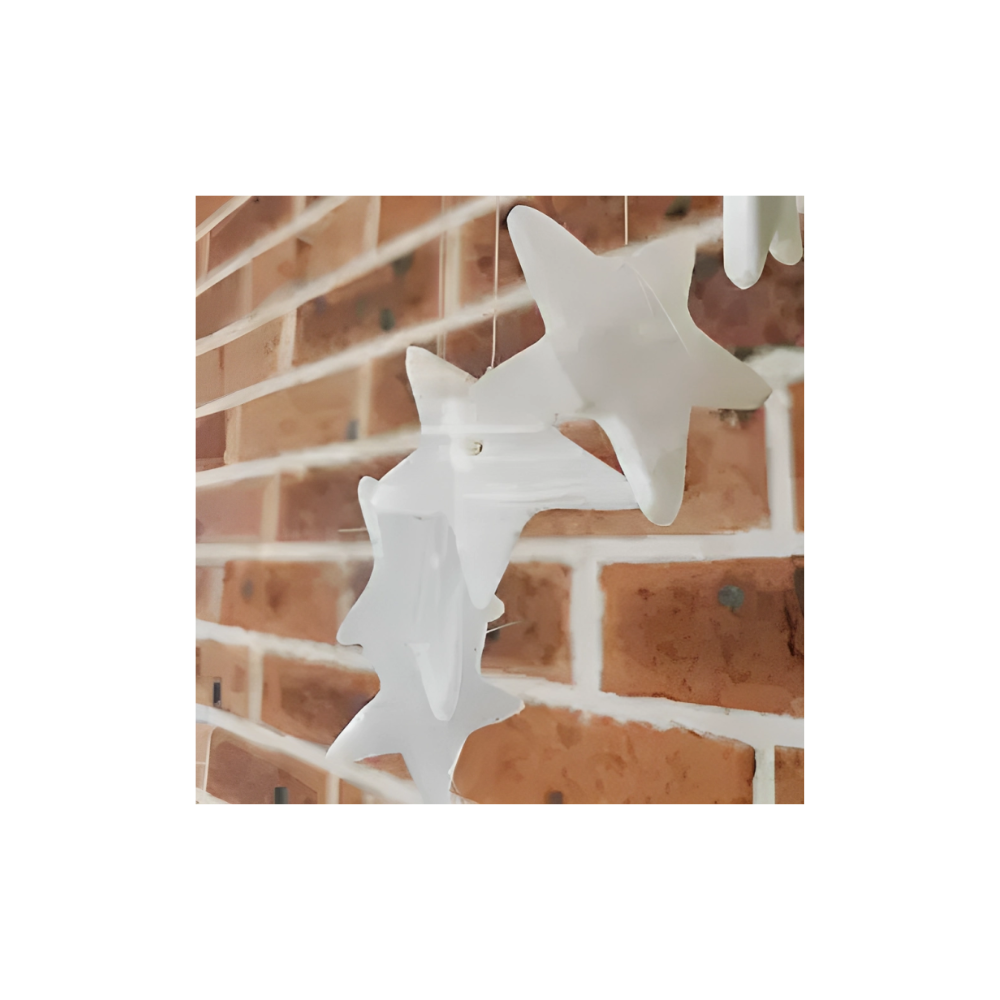WHITE ONYX STAR WIND CHIME