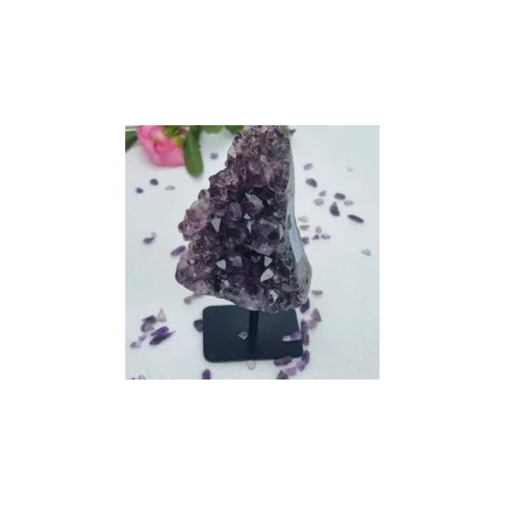 A Grade Amethyst Cluster Display Piece – Premium Healing Crystal for Home & Spiritual Decor