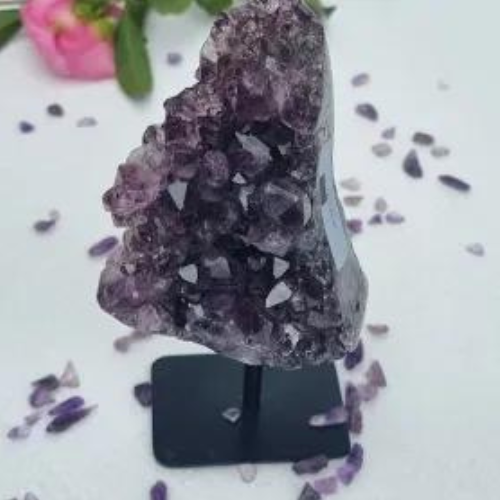 A Grade Amethyst Cluster Display Piece – Premium Healing Crystal for Home & Spiritual Decor