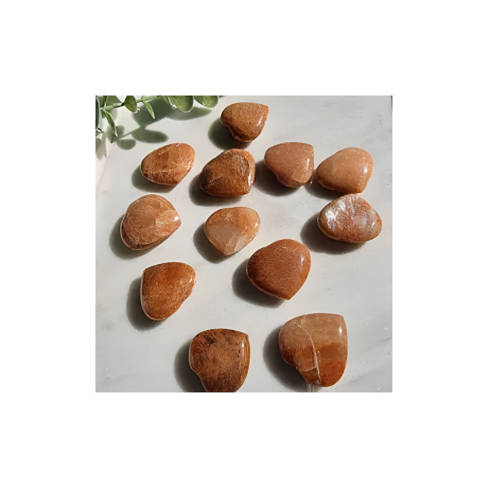 PEACH MOONSTONE HEARTS