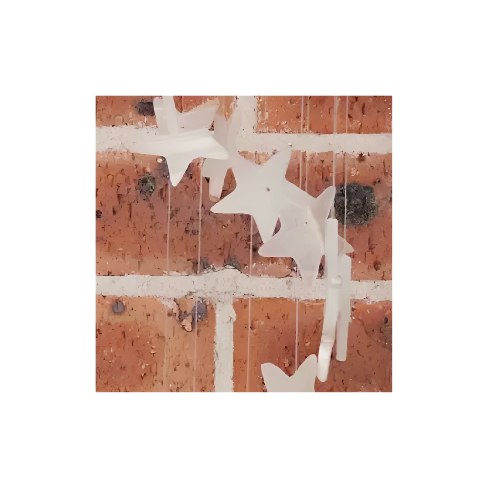 WHITE ONYX STAR WIND CHIME