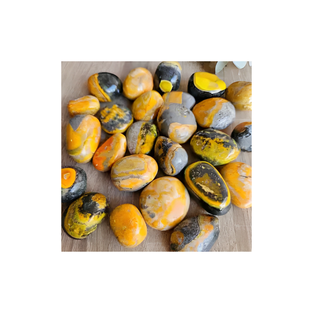 Bumblebee Jasper Tumbled Stone – Motivation & Sacral Chakra Energy