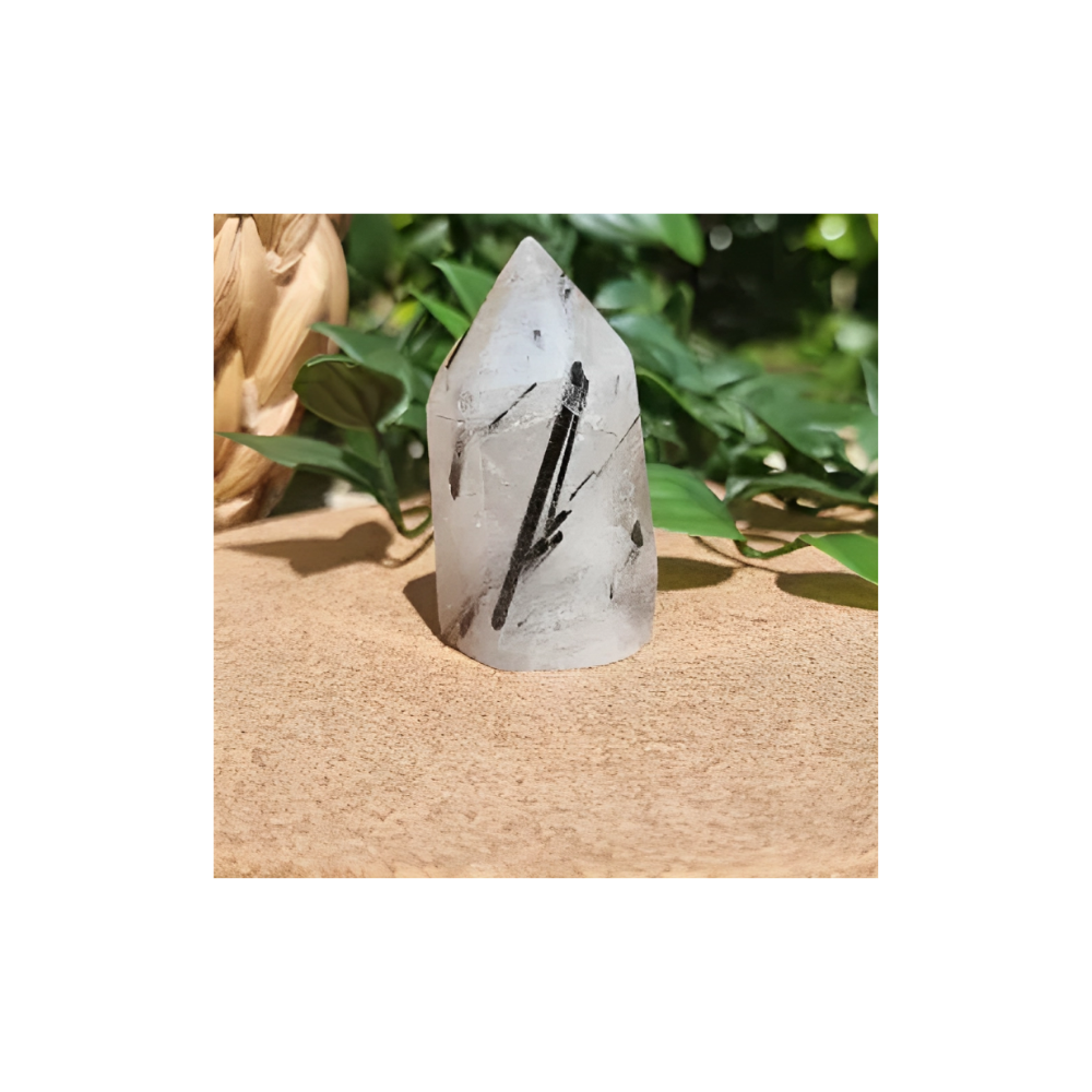 TOURMALINATED QUARTZ POINT 2