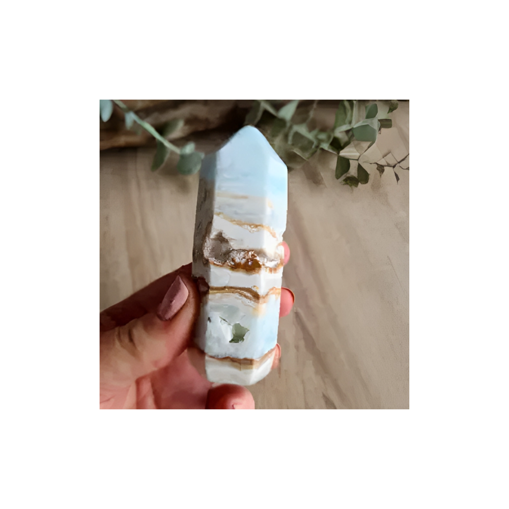 Caribbean Calcite Generator – Tower for Calming, Clarity & Emotional Healing