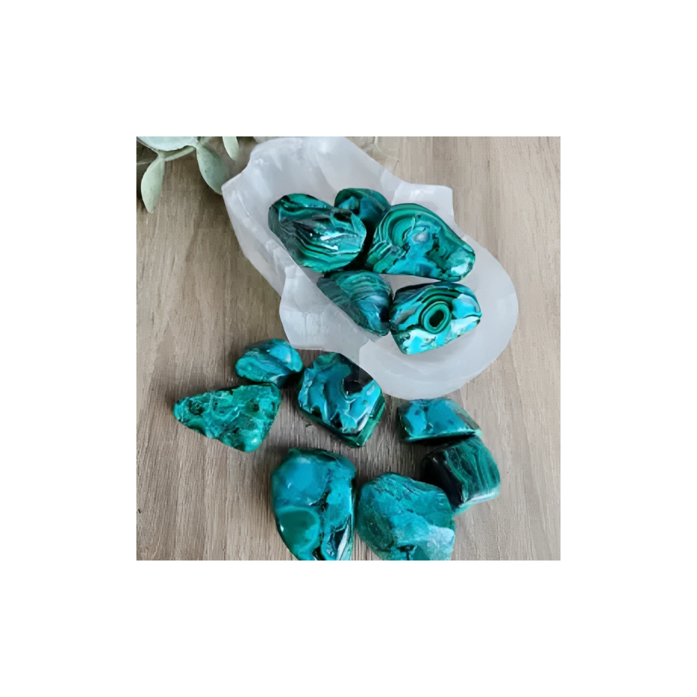 MALACHITE AND CHRYSOCOLLA TUMBLES