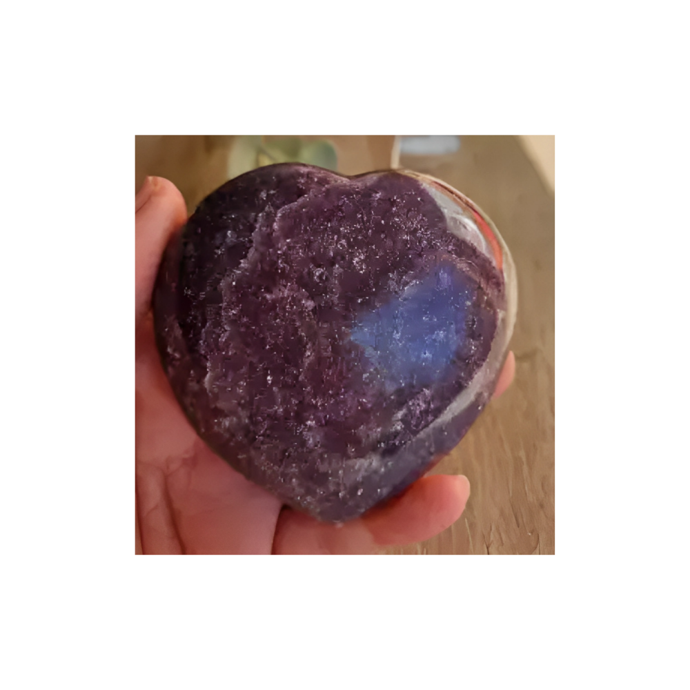 LEPIDOLITE HEART-LARGE