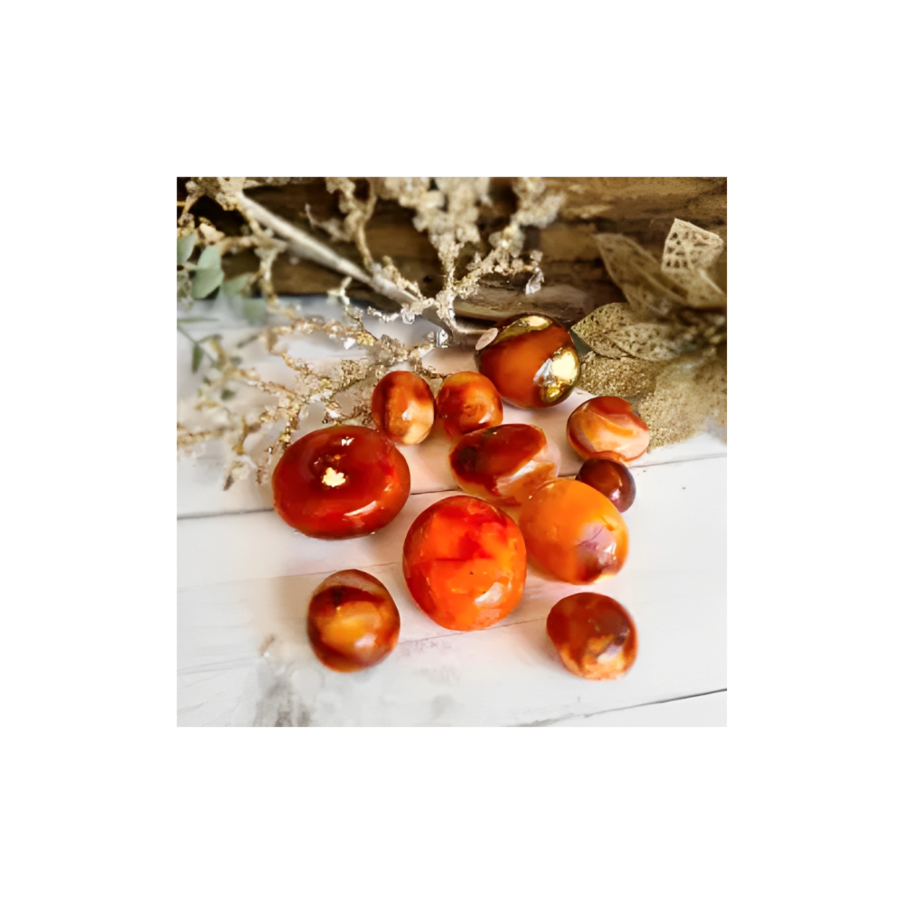 Carnelian Polished Stones – Vitality & Motivation Crystal for Confidence & Energy