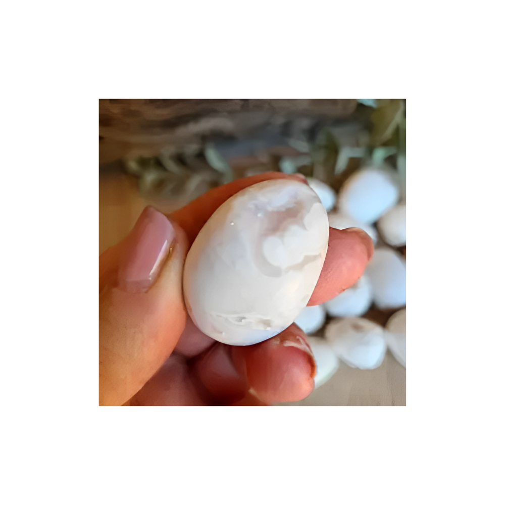 SNOW AGATE EGG