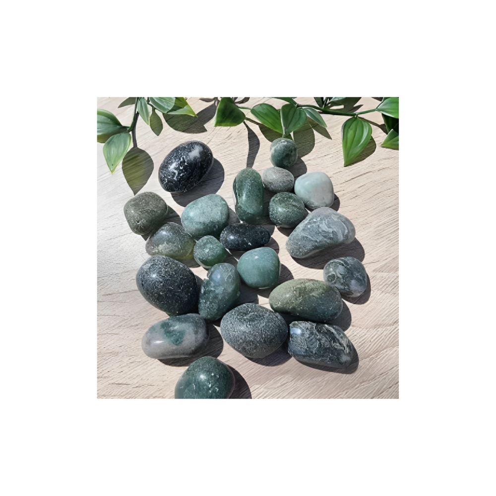 MOSS AGATE TUMBLED