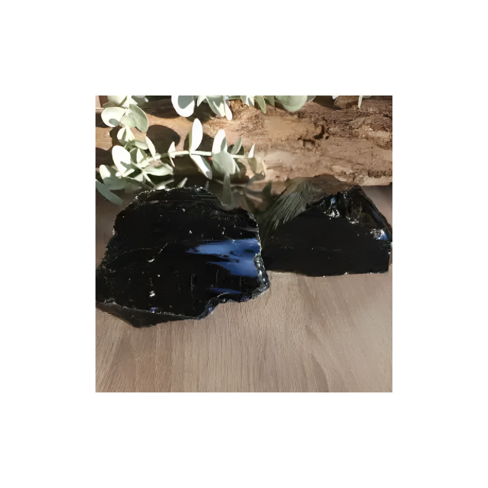 NATURAL BLACK OBSIDIAN- LARGE