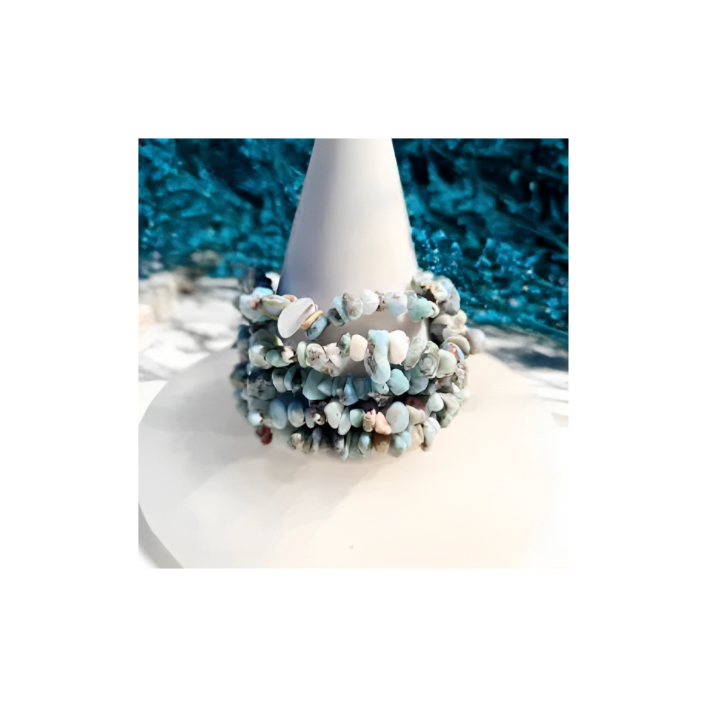 LARIMAR CHIP BRACELET
