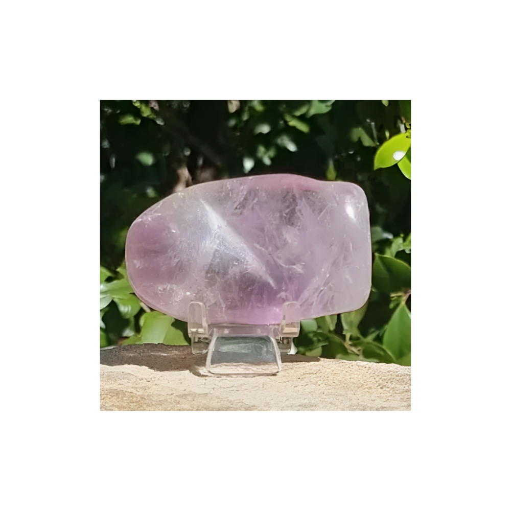 Amethyst Free Form Crystal with Stand – Elegant Healing Display for Spiritual Energy & Balance