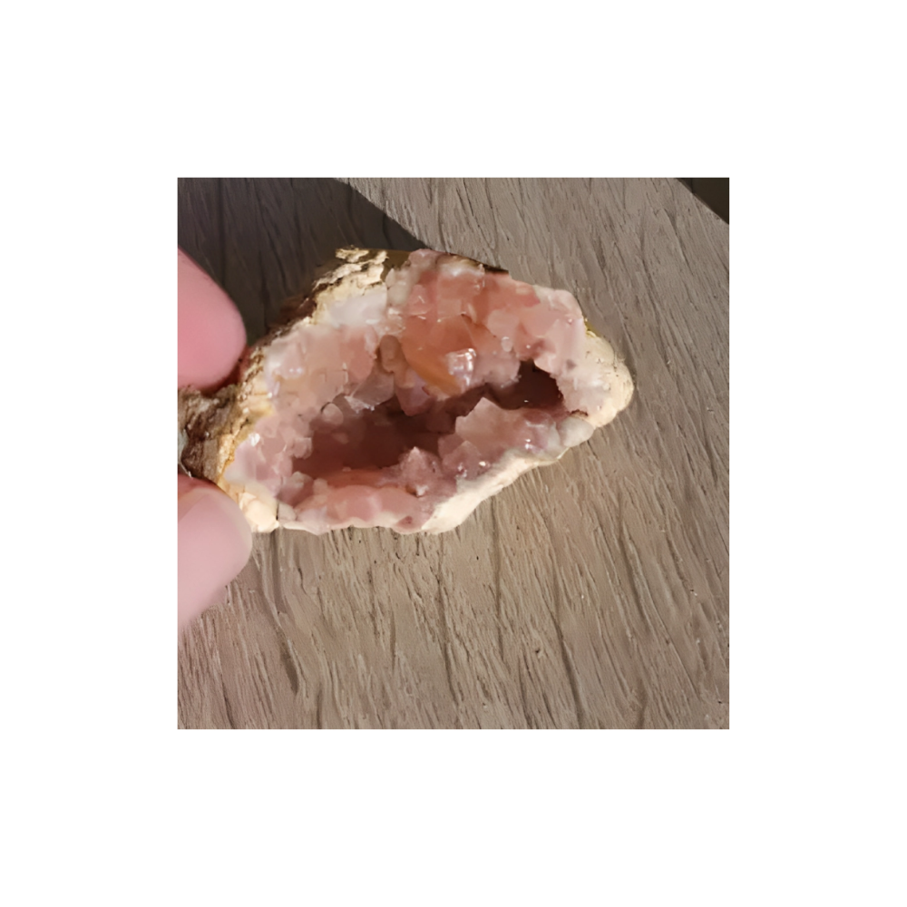 PINK NATURAL AMETHYST GEODE 9