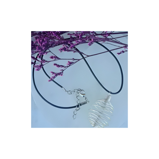 SILVER CAGE NECKLACE- UNISEX