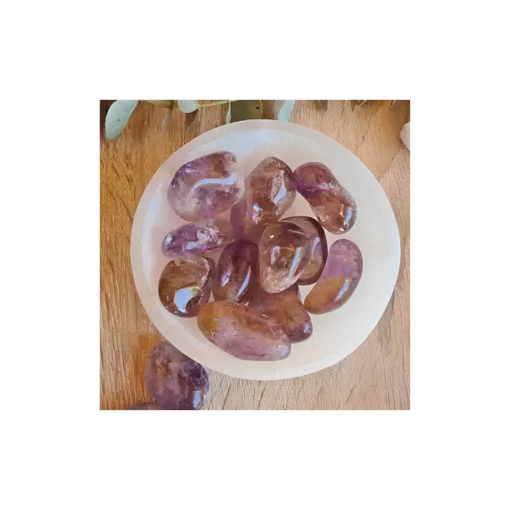 Ametrine Tumbled Stones – Harmonizing Crystals for Balance, Clarity & Inner Strength
