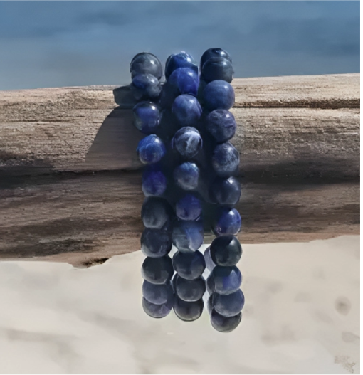 Black Sodalite 8mm Bracelet – Confidence & Mental Clarity