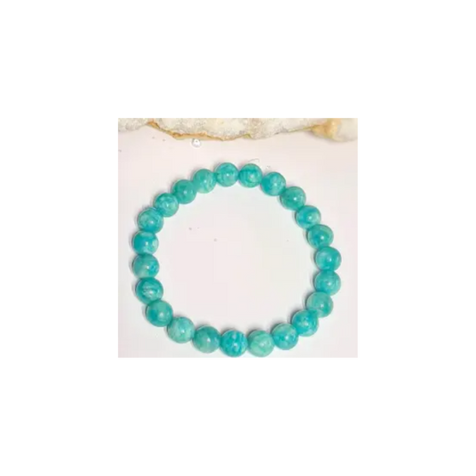 Amazonite Bracelet – A Grade Crystal for Calm & Communication