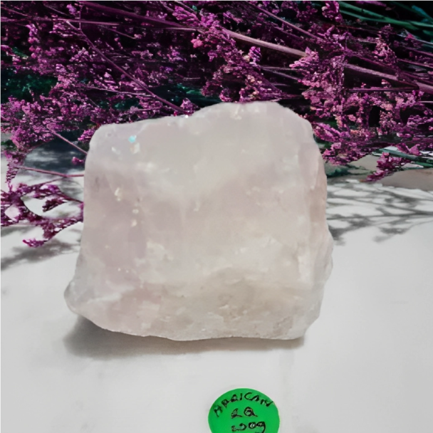 African Rose Quartz Chunk – Natural Heart Crystal for Love & Emotional Healing