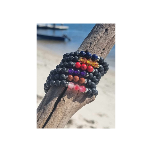 Lava Rock Bracelet – Grounding Stone for Strength, Focus & Essential Oil Diffusion