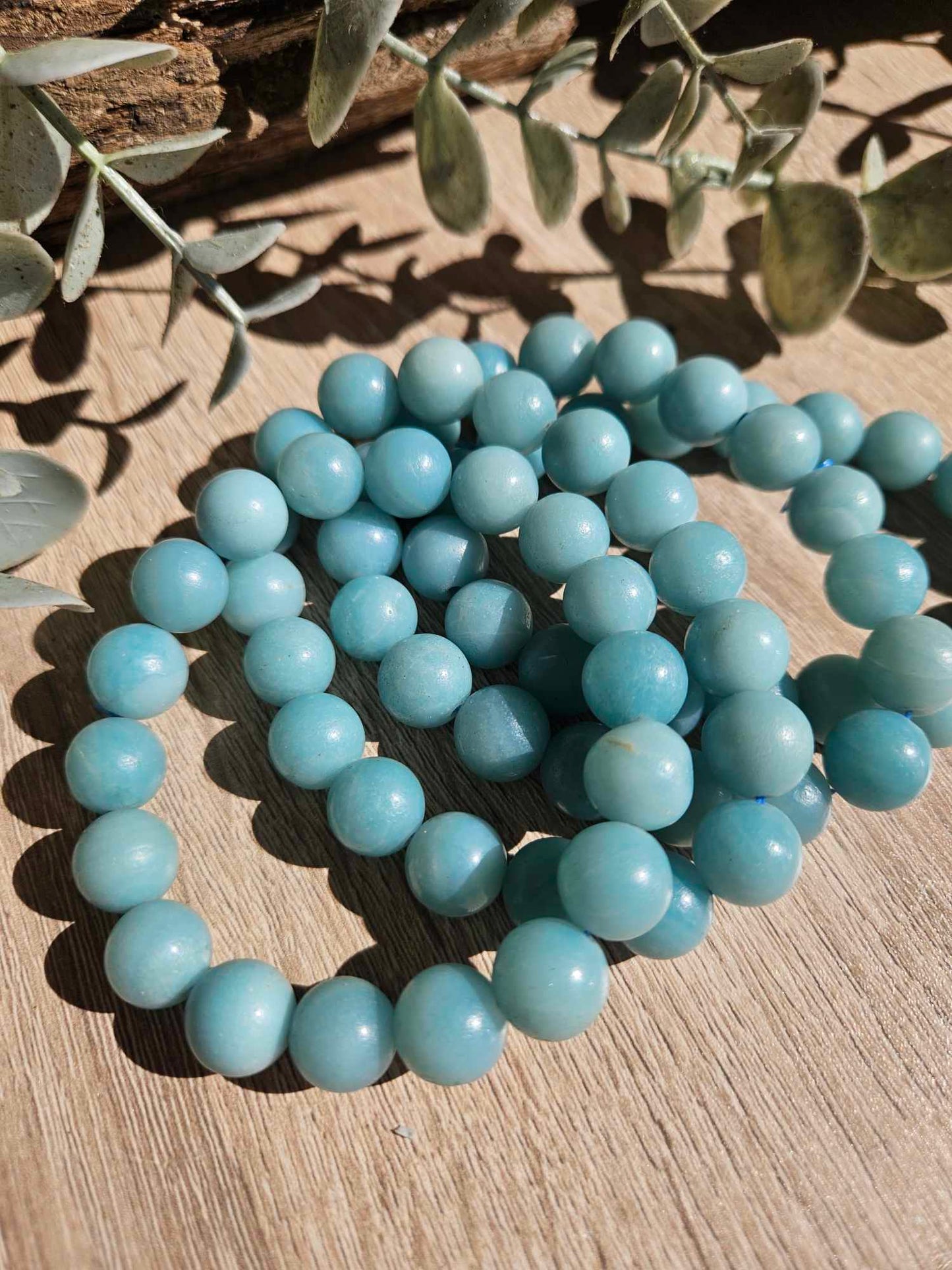 Amazonite Bracelet 10mm – Calming Crystal Jewelry for Balance
