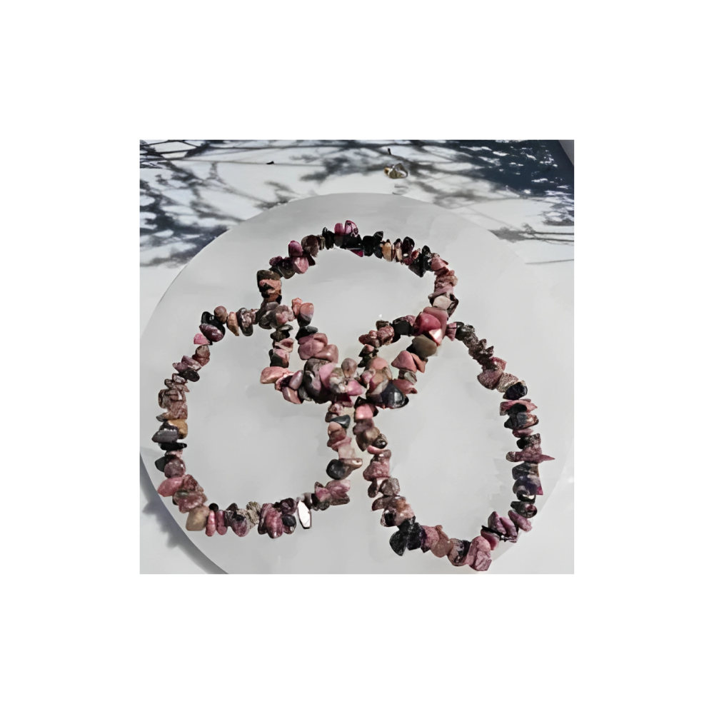 RHODONITE CHIP BRACELET