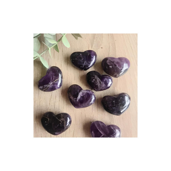 CHEVRON AMETHYST HEARTS