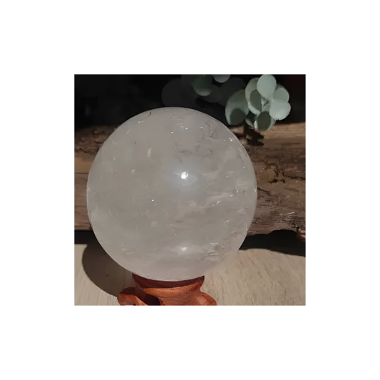 CLEAR QUARTZ SPHERE