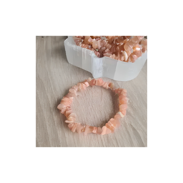 PEACH MOONSTONE BRACELET