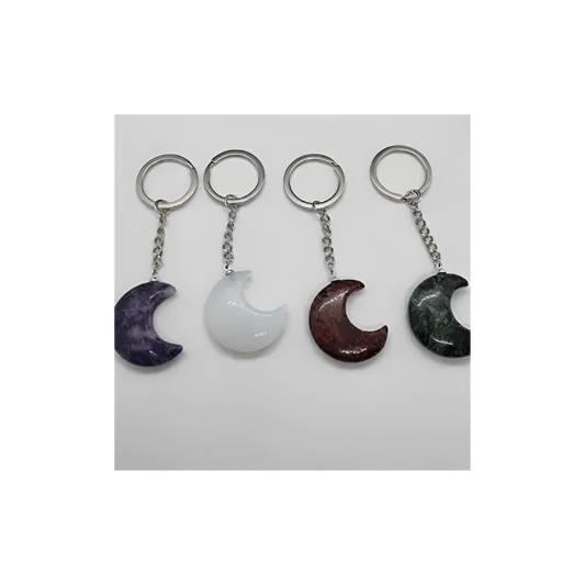 CRYSTAL MOON KEYRINGS