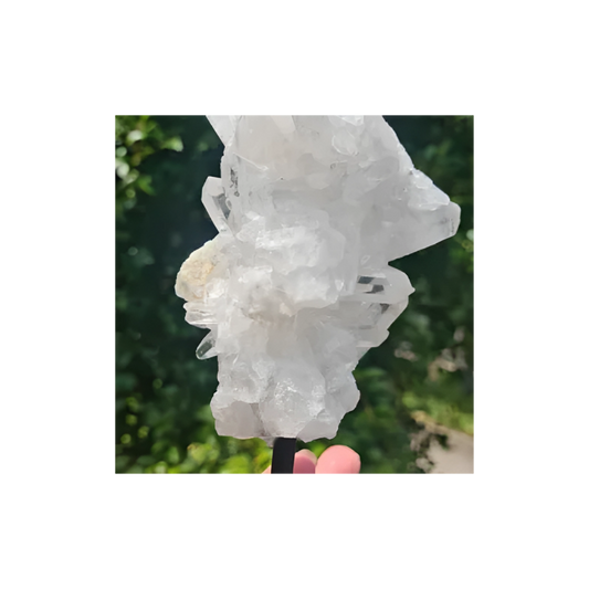 Clear Quartz Stand – Amplifying Base for Crystals, Spheres & Spiritual Tools