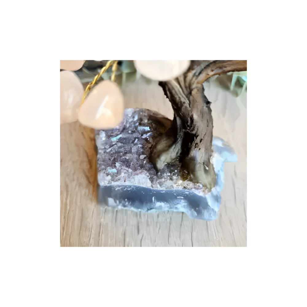 Rose Quartz Bonsai Tree – Crystal Tree of Love, Healing & Harmony