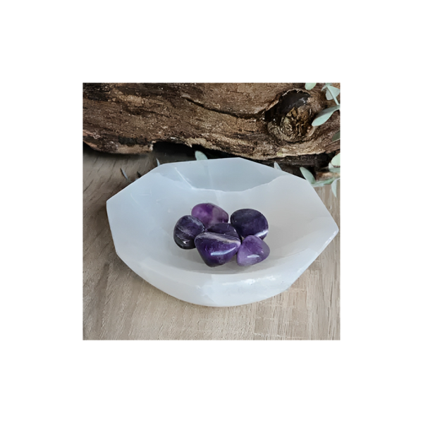 SELENITE HEXAGON BOWL