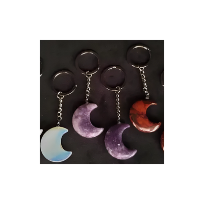 CRYSTAL MOON KEYRINGS