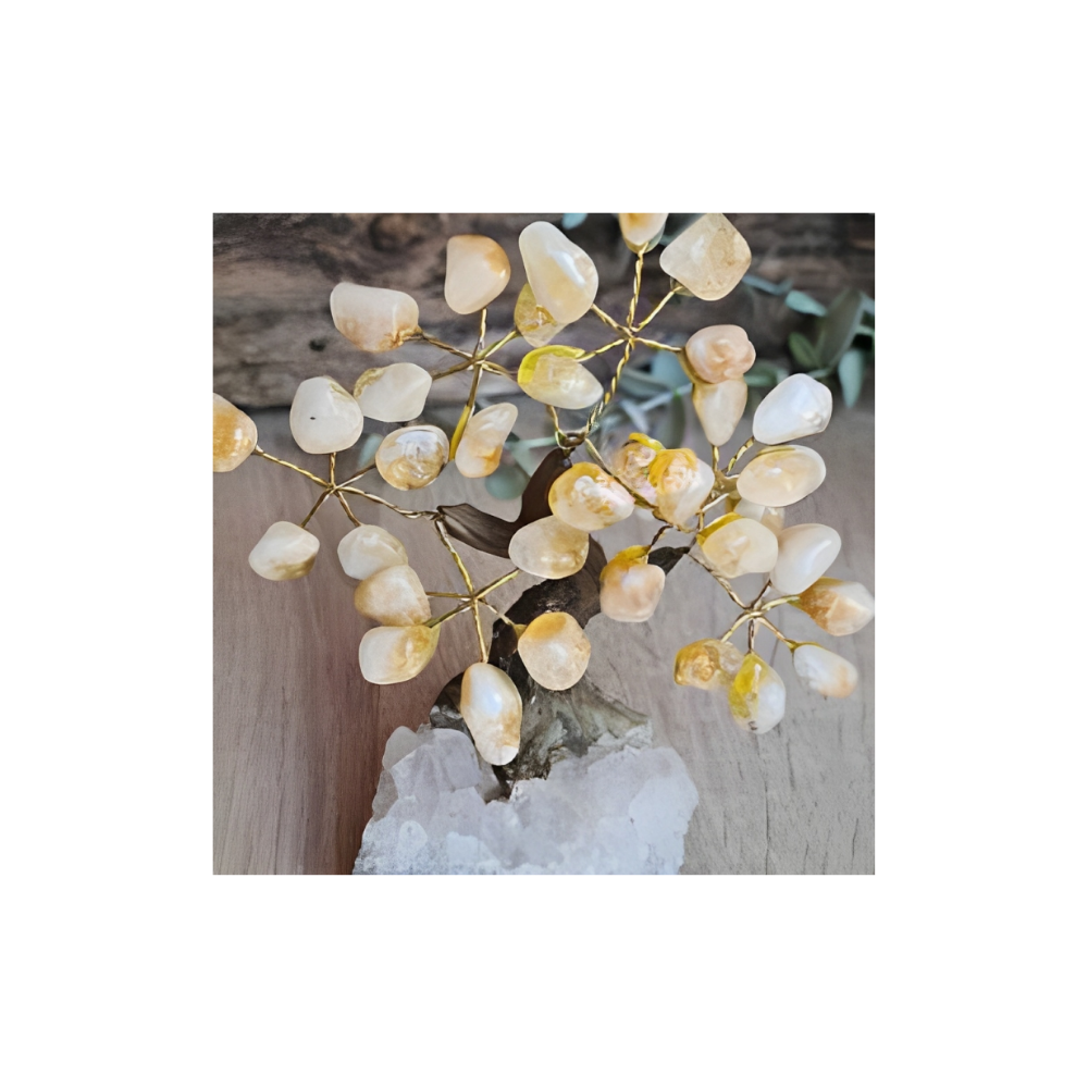 Citrine Bonsai Tree – Crystal Tree for Abundance, Positivity & Manifestation