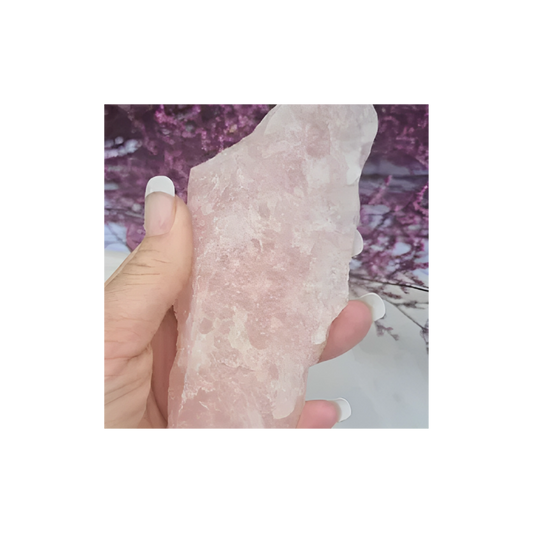Madagascar Rose Quartz A Grade (Raw) – Heart Healing Crystal for Self-Love & Peace*9
