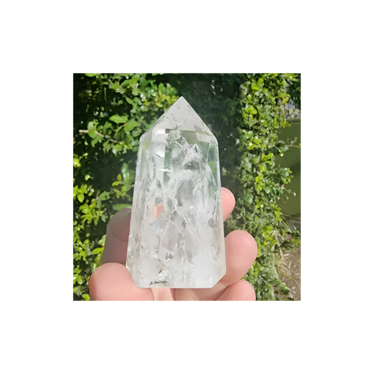 Fire and Ice Quartz Point – High Vibration Crystal for Energy Amplification & Clarity #2