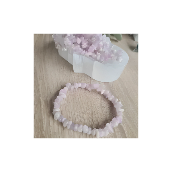 KUNZITE CHIP BRACELET